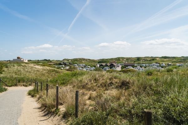 Strandaufgang beim Camping in Scheveningen