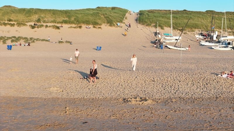 Camping bei Noordwijk direkt hinter den D&uuml;nen